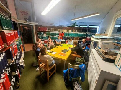 Au centre de documentation de l'ENSA © Stéphane Benoist Au centre de documentation de l'ENSA © Stéphane Benoist