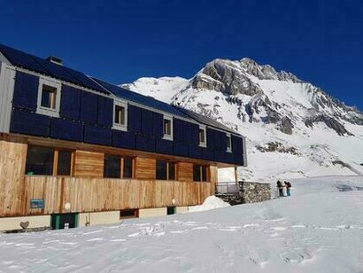 Le refuge du col de la Vanoise. Le refuge du col de la Vanoise.